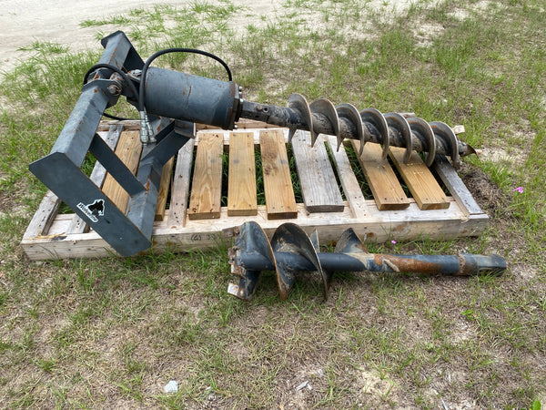 Auger-Post Hole Digger Attachment RENTAL ONLY