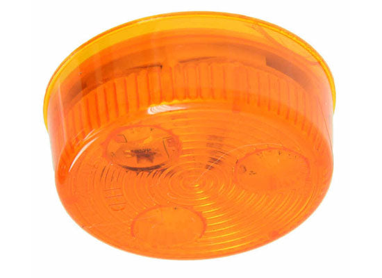 Optronics LED Trailer Clearance or Side Marker Light - Submersible - 3 Diodes - Round - Amber Lens