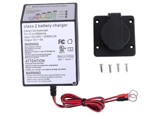 5 Amp Battery Charger for Dump Trailer Bright Way 5214