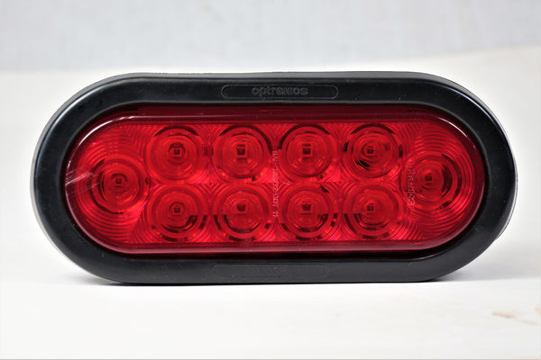6" Oval Sealed LED Light Kit, Red
