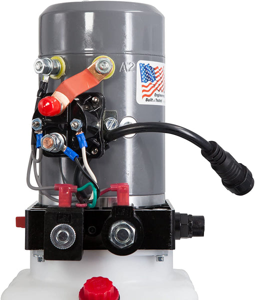 Single Action Hydraulic Pump with Remote - 3 Qt